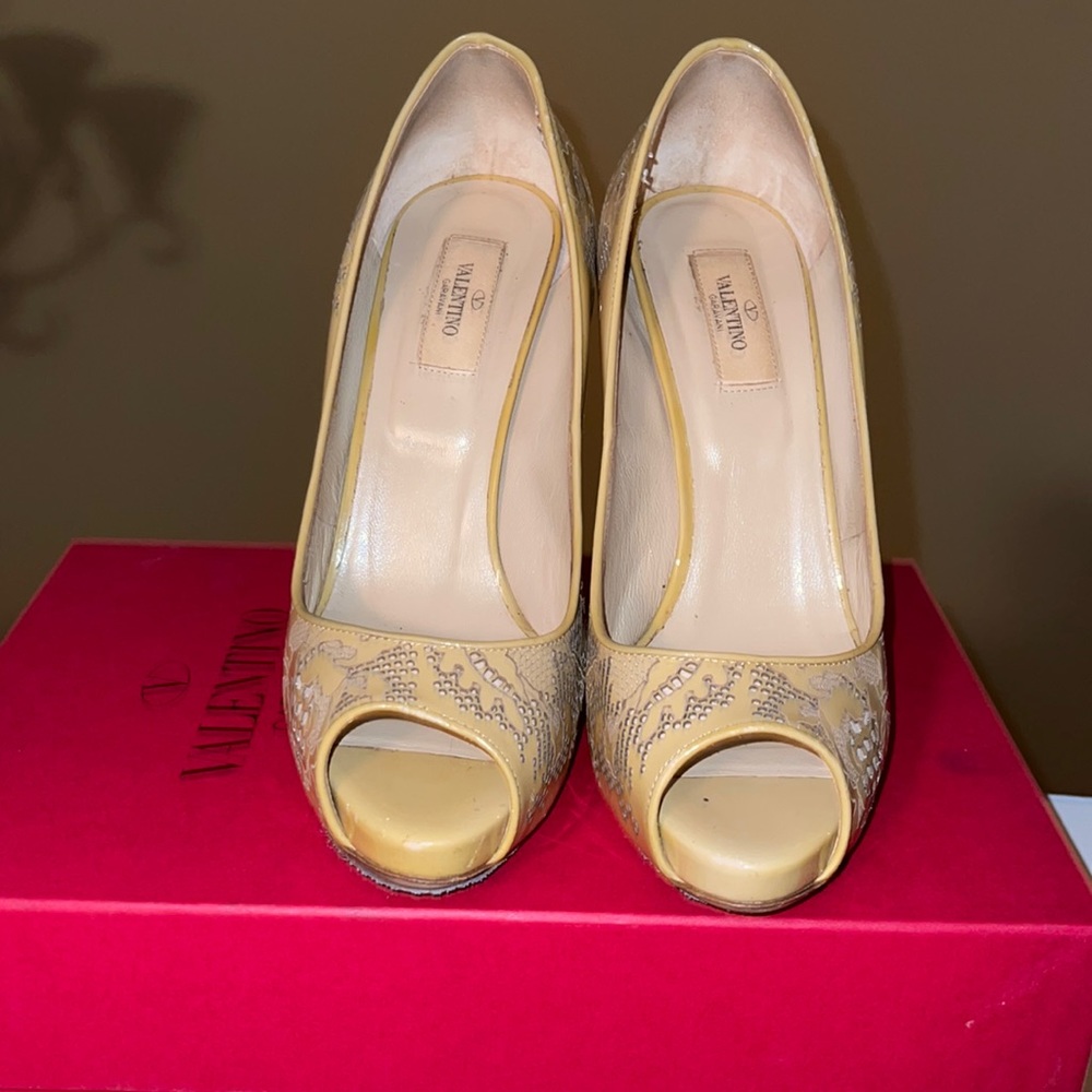 Valentino patent leather pumps